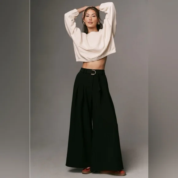 Anthropologie boxy cropped pullover Size XL - Picture 3 of 9